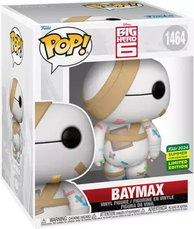 Funko POP! 6" Super Deluxe Disney Big Hero 6 1464 Baymax (Bandaged) 2024 Summer Convention Exclusive