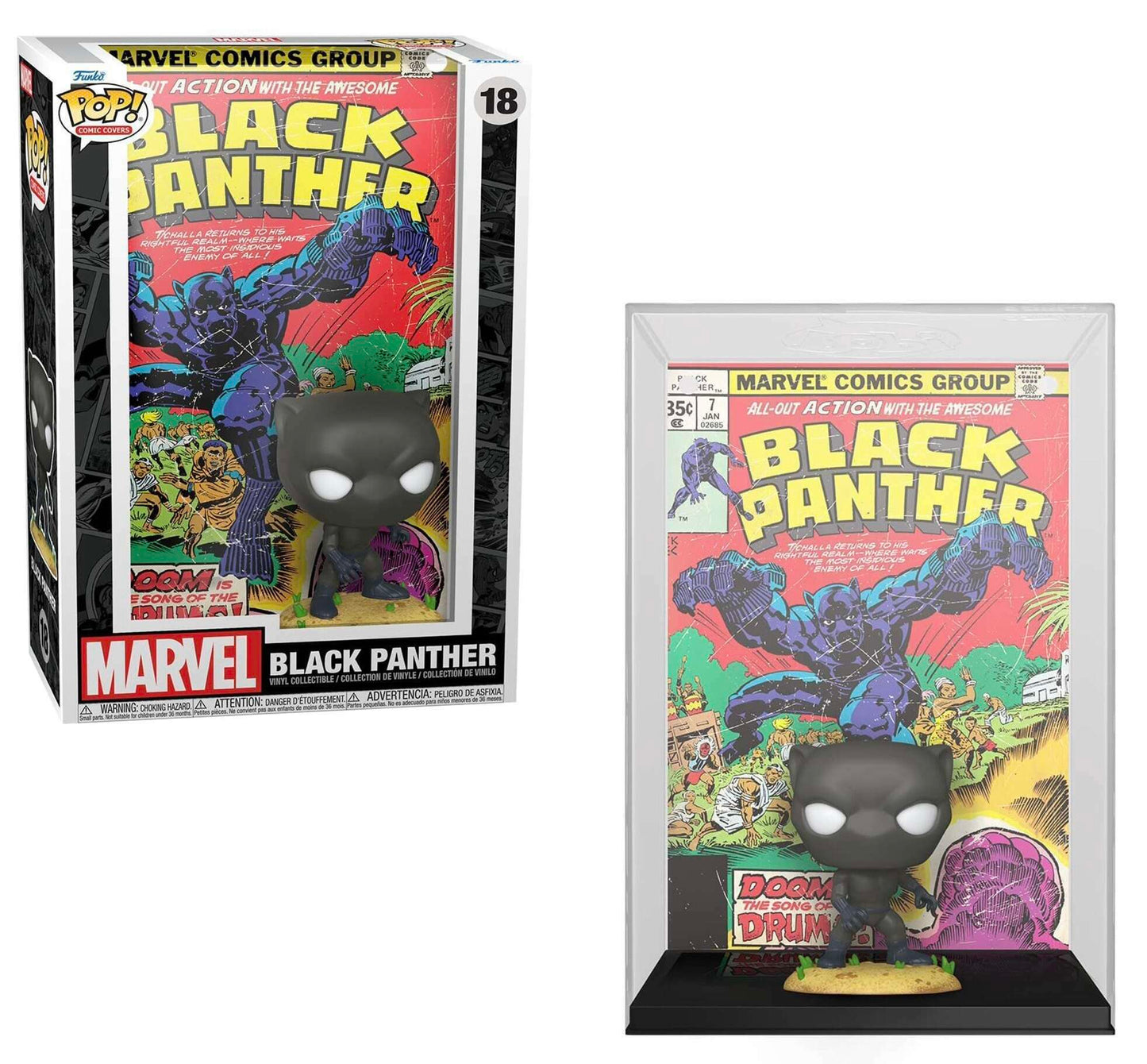 Funko POP! Comic Covers Marvel Black Panther 18 Black Panther (First Appearance)