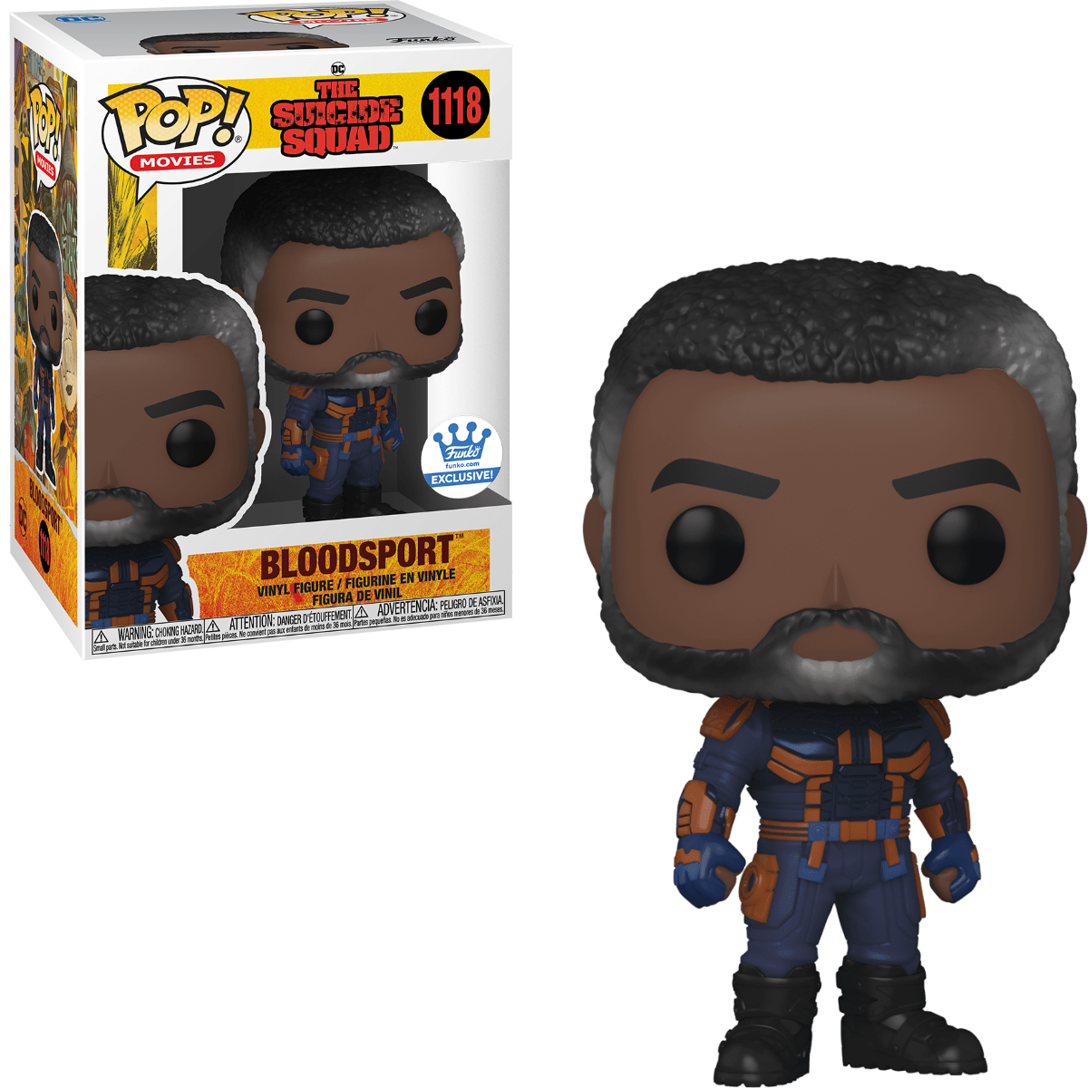 Funko POP! DC Heroes Movies The Suicide Squad 1118 Bloodsport Unmasked Funko Shop Exclusive