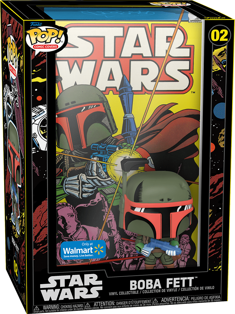 Funko POP! Comic Covers Marvel Comics Star Wars 02 Boba Fett Figure with Case Walmart Exclusive