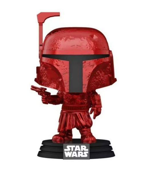 Funko POP! Star Wars Book of Boba Fett 462 Boba Fett (Red Chrome) TargetCon 2022 Exclusive