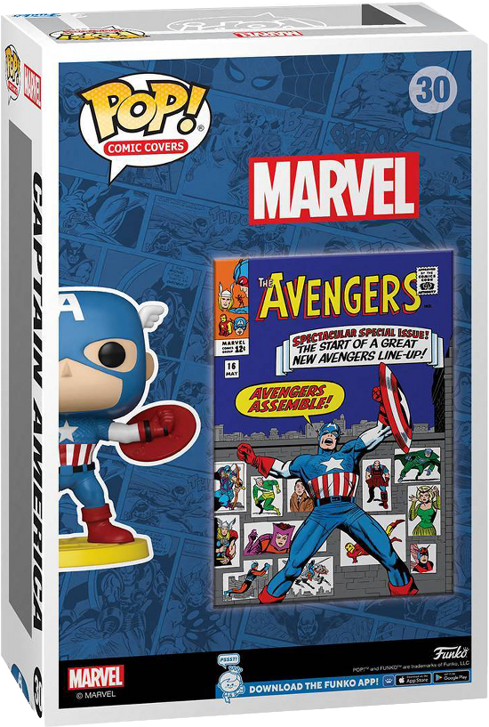 Funko POP! Comic Covers Marvel The Avengers 30 Captain America (Avengers Assemble) Target Exclusive