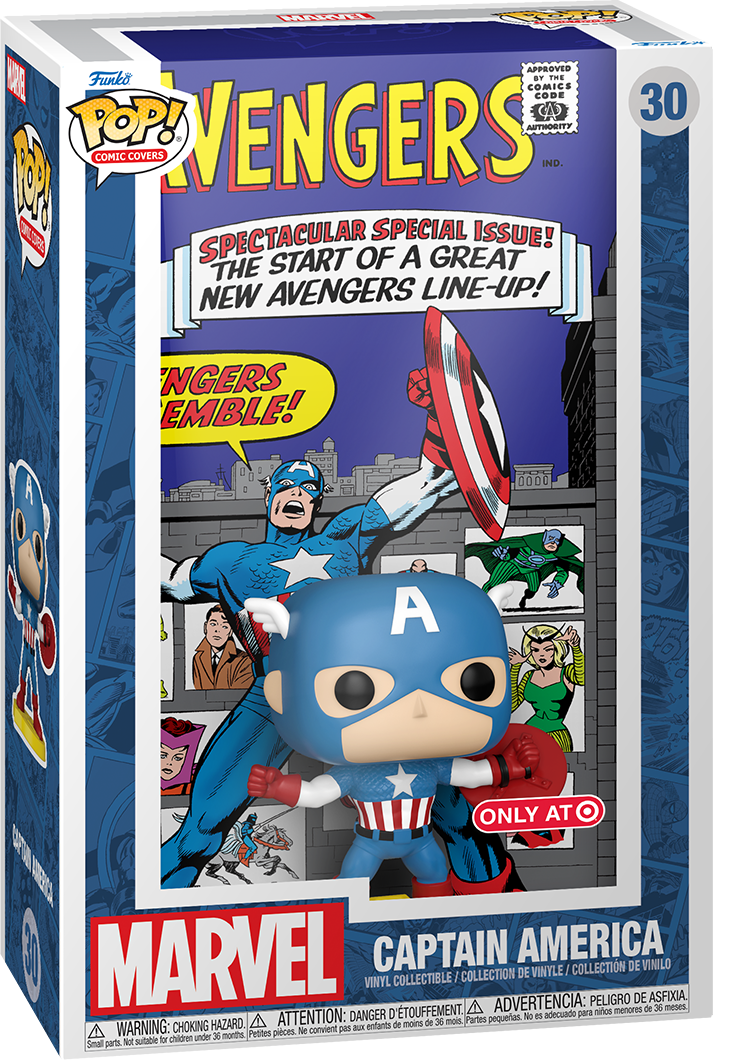 Funko POP! Comic Covers Marvel The Avengers 30 Captain America (Avengers Assemble) Target Exclusive