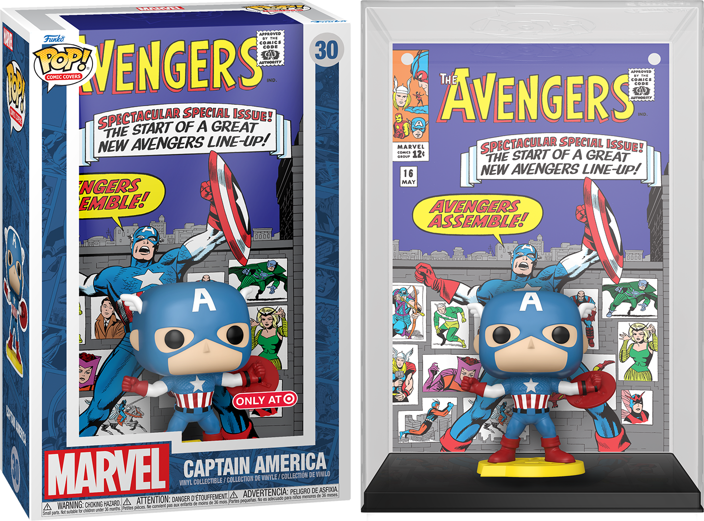 Funko POP! Comic Covers Marvel The Avengers 30 Captain America (Avengers Assemble) Target Exclusive