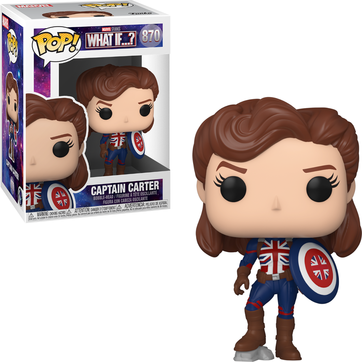 Funko POP! Marvel Studios What If...? 870 Captain Carter