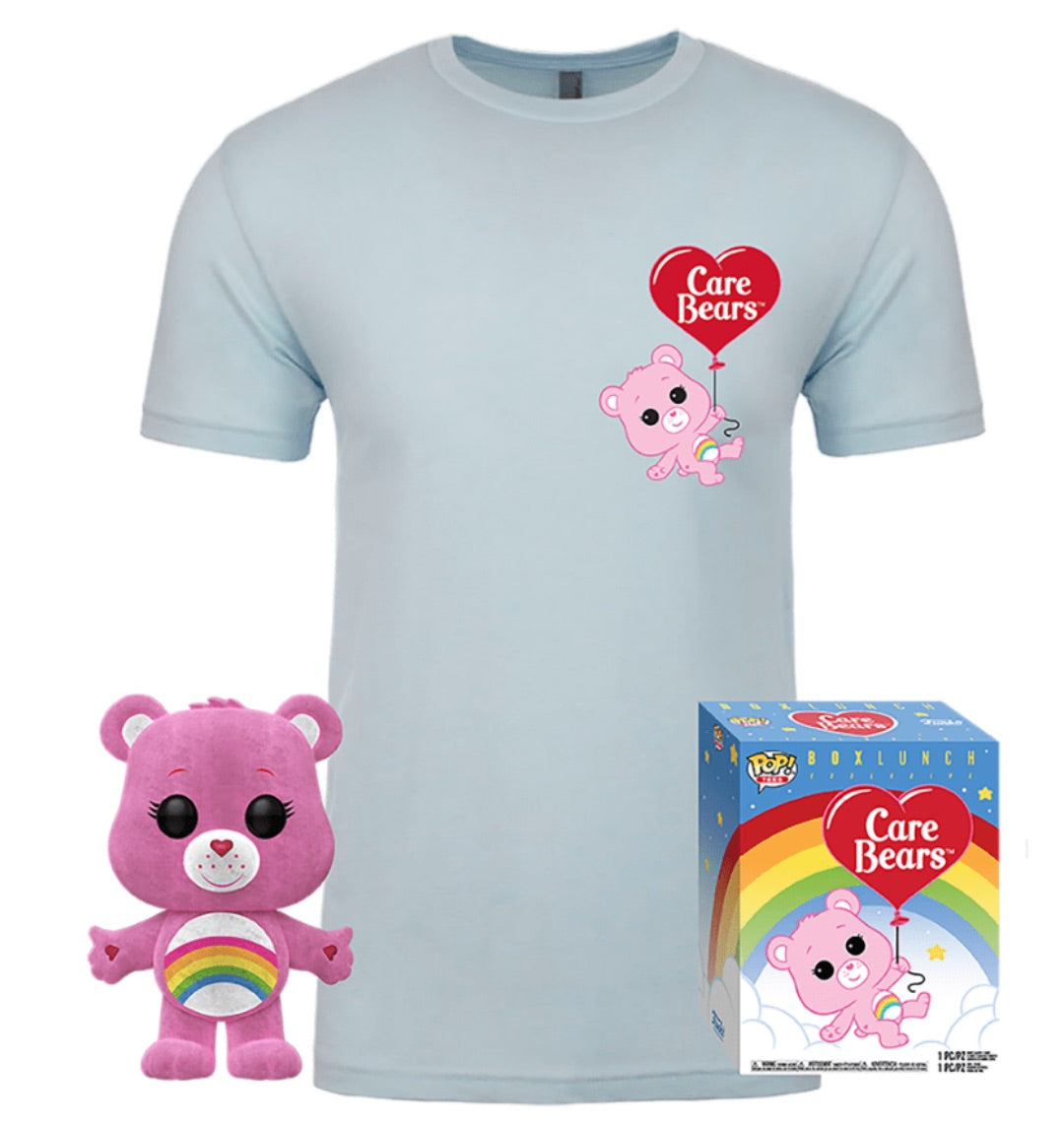 Funko POP! and Tee Animation Care Bears Cheer Bear Flocked Box Lunch Exclusive