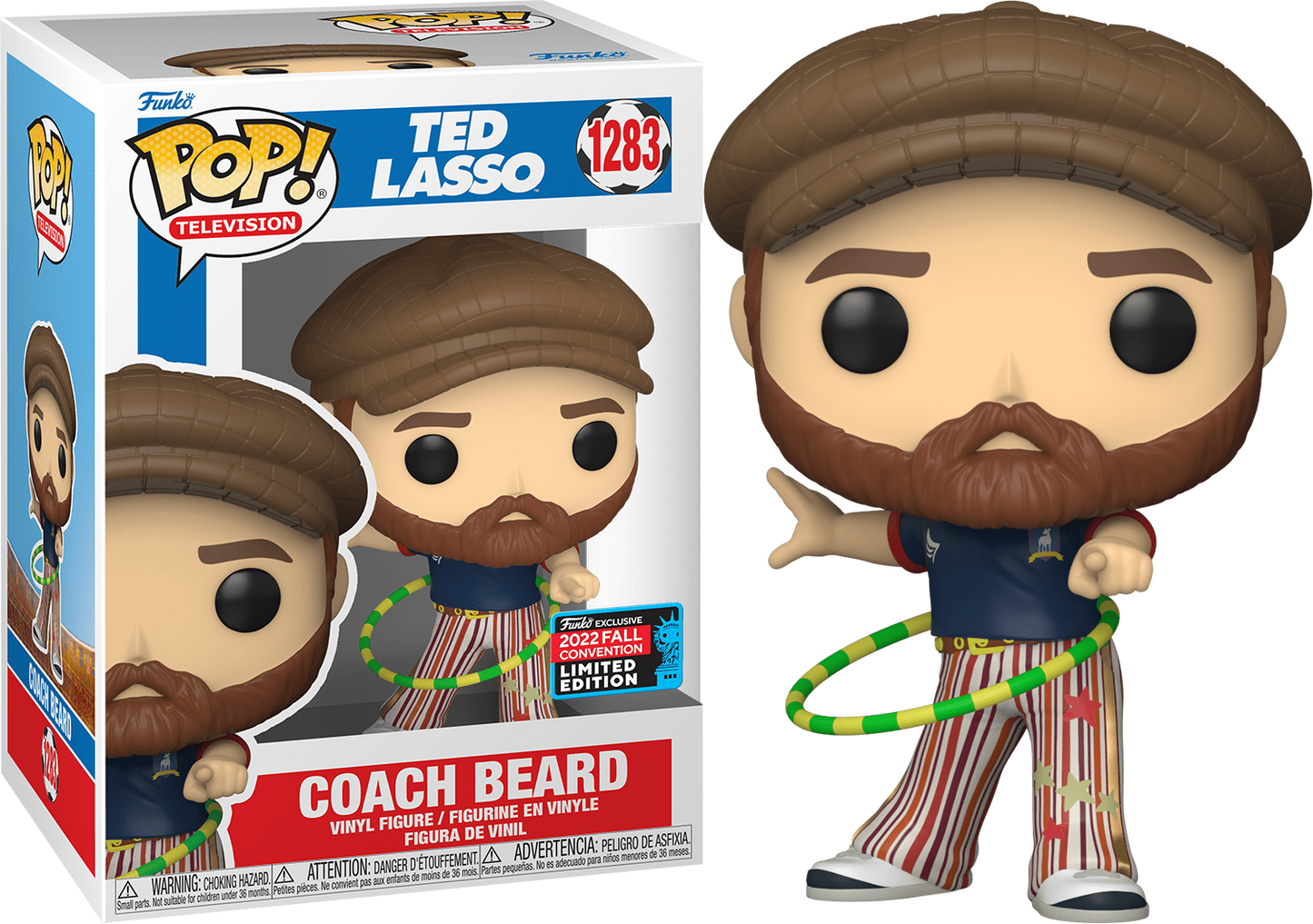 Funko POP! TV Apple+ Ted Lasso 1283 Coach Beard 2022 Fall Convention Exclusive