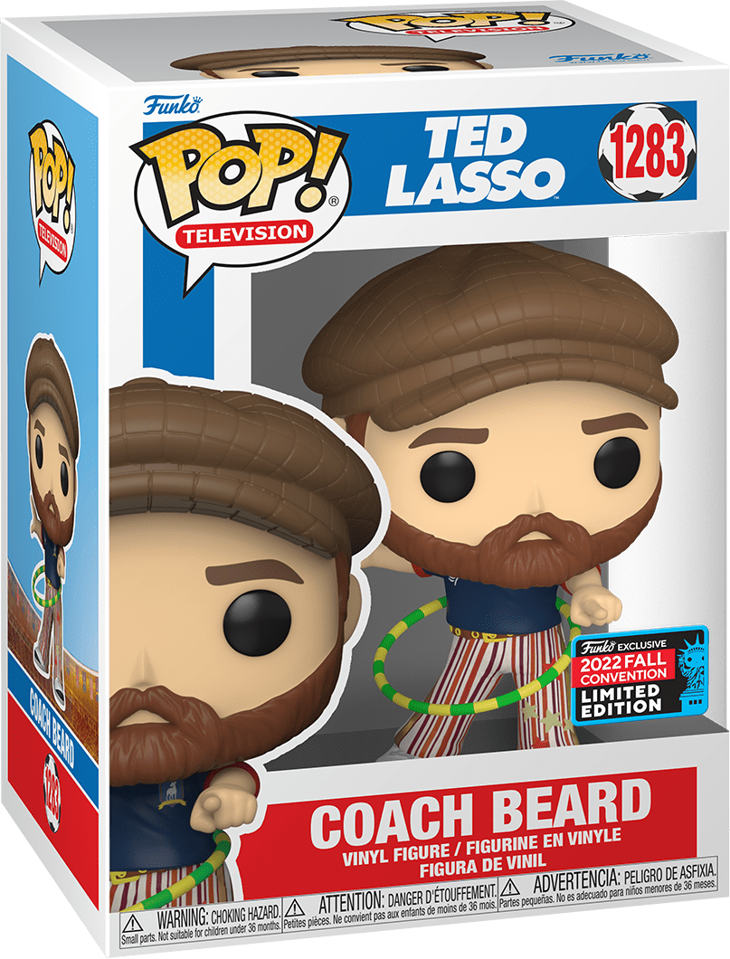 Funko POP! TV Apple+ Ted Lasso 1283 Coach Beard 2022 Fall Convention Exclusive