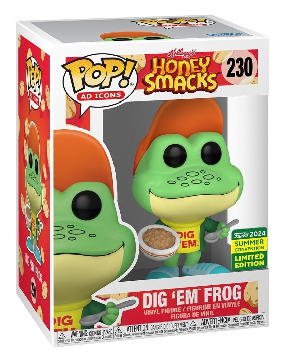 Funko POP! Ad Icons Honey Smacks 230 Dig'Em Frog 2024 Summer Convention Exclusive