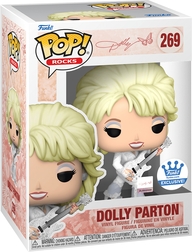 Funko POP! Rocks Icons 269 Dolly Parton in White Pantsuit Funko Shop Exclusive