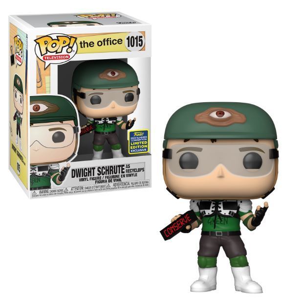 Funko POP! TV The Office 1015 Dwight Schrute as Recyclops 2020 Summer Convention Shared Exclusive