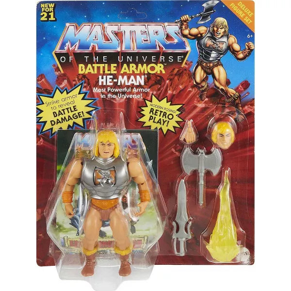 Mattel Masters of the Universe Deluxe Action Figure Battle Armor He-Man with Mini-Comic