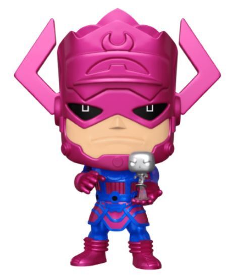 Funko POP! 10" Jumbo Marvel Comics The Fantastic Four 809 Galactus with Silver Surfer (Metallic) PX Previews Exclusive