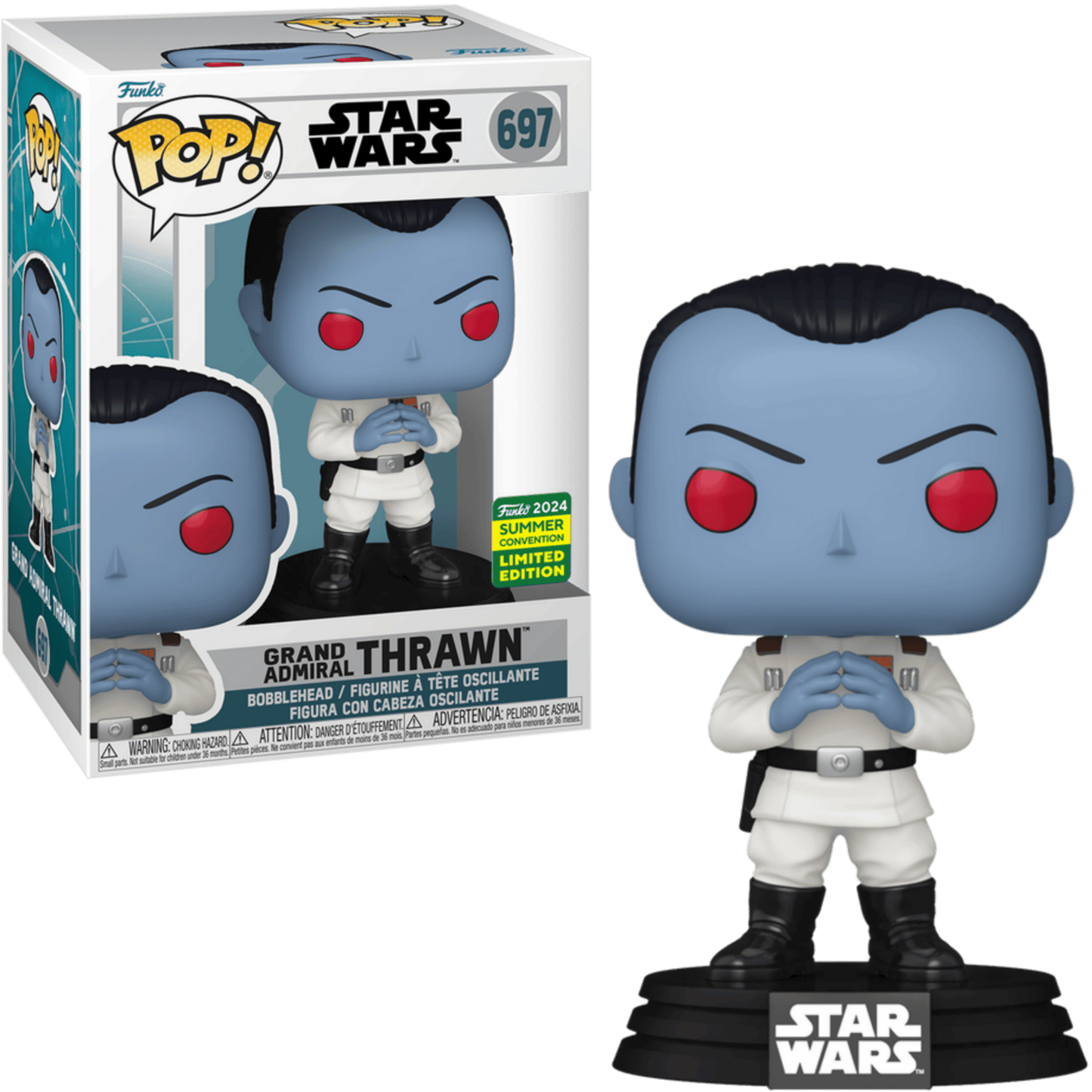 Funko POP! Star Wars Ahsoka 697 Grand Admiral Thrawn (Steepling) 2024 Summer Convention Exclusive