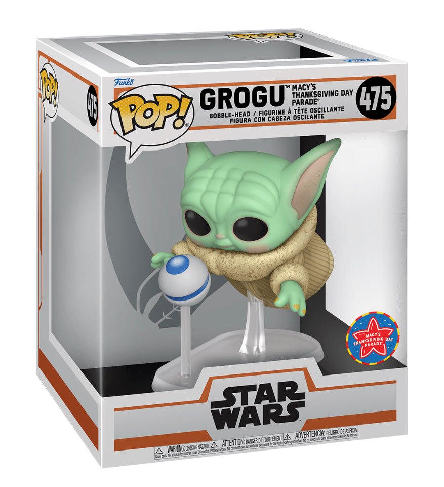 Funko POP! 6" Super Deluxe Star Wars The Mandalorian 475 Macy's Thanksgiving Day Parade Grogu (The Child, Baby Yoda) Float Funko/Macy's Exclusive