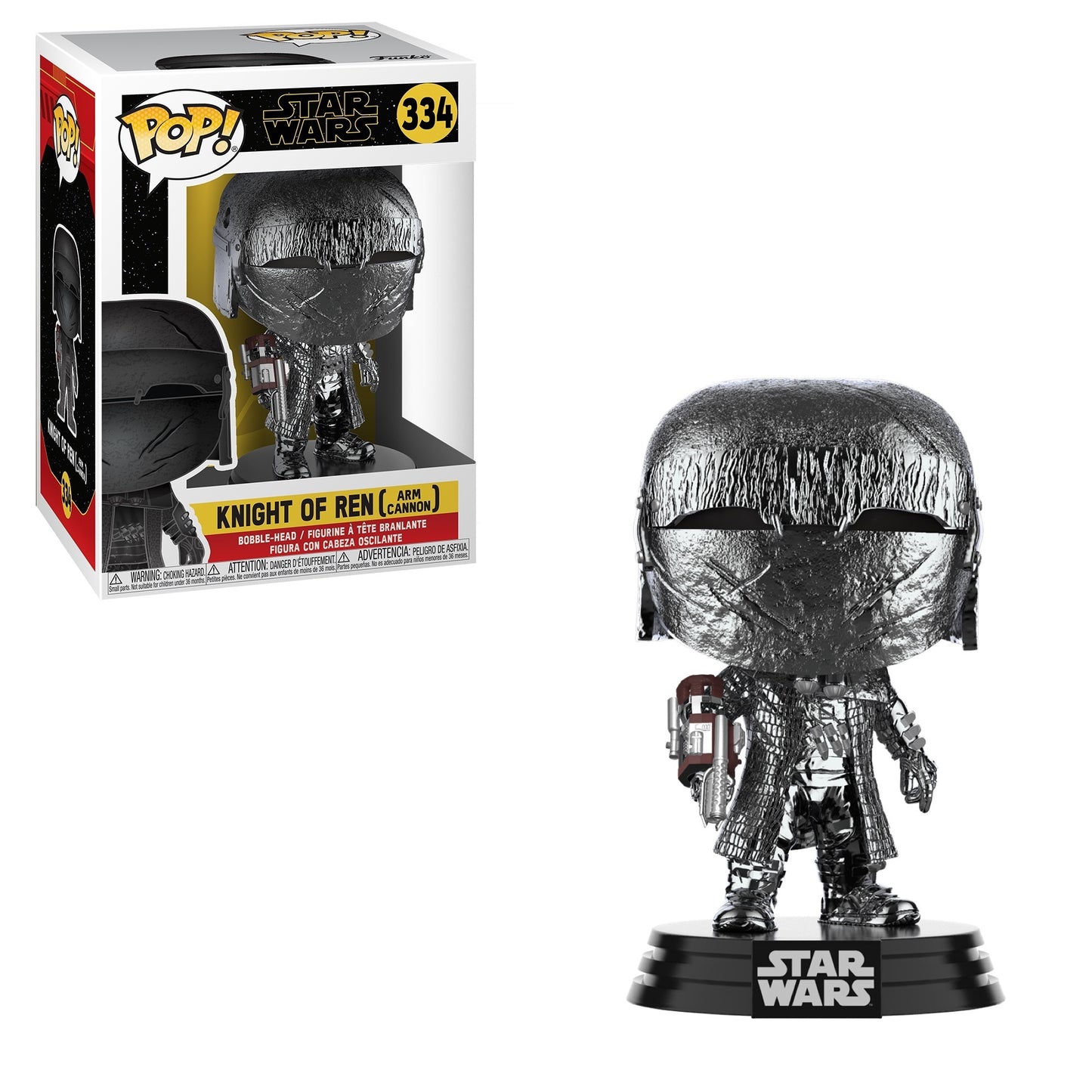 Funko POP! Star Wars 334 Knight of Ren (Arm Cannon) Hematite Chrome