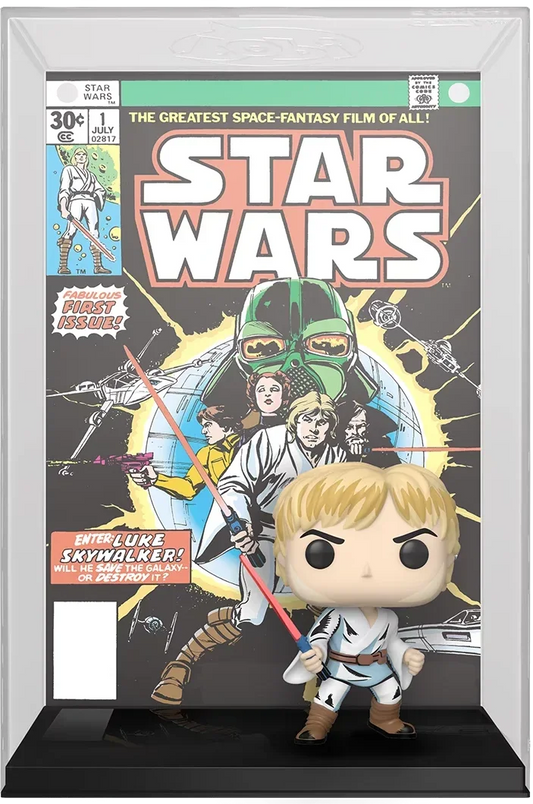 Funko POP! Comic Covers Marvel Comics Star Wars 01 Luke Skywalker Figure with Case Walmart Exclusive