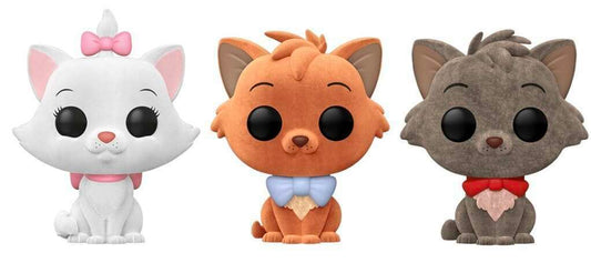 Funko POP! Disney Animation The Aristocats 3-Pack Marie, Toulouse and Berlioz (Flocked) Special Edition (WalMart) Exclusive