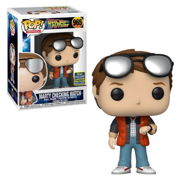 Funko POP! Movies Back to the Future 965 Marty Checking Watch 2020 Summer Convention Exclusive