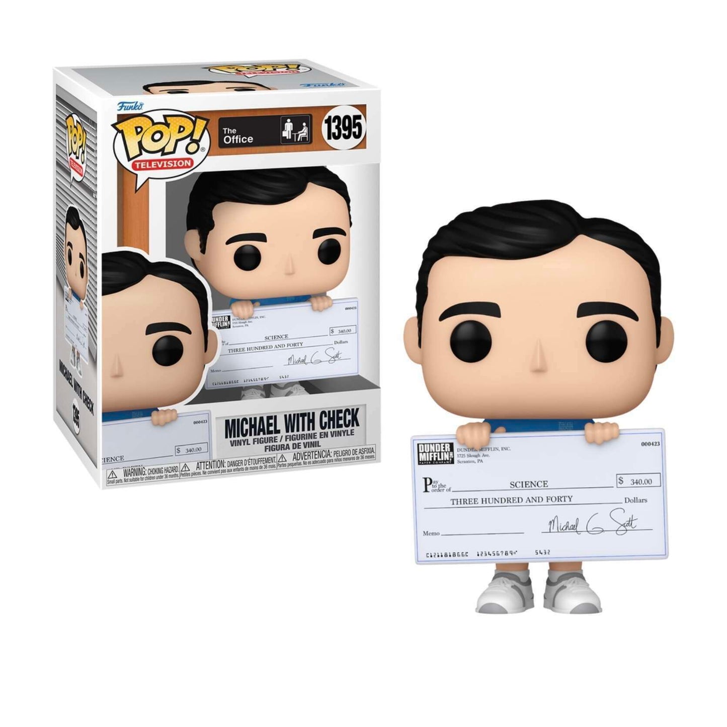 Funko POP! TV The Office 1395 Michael with Check