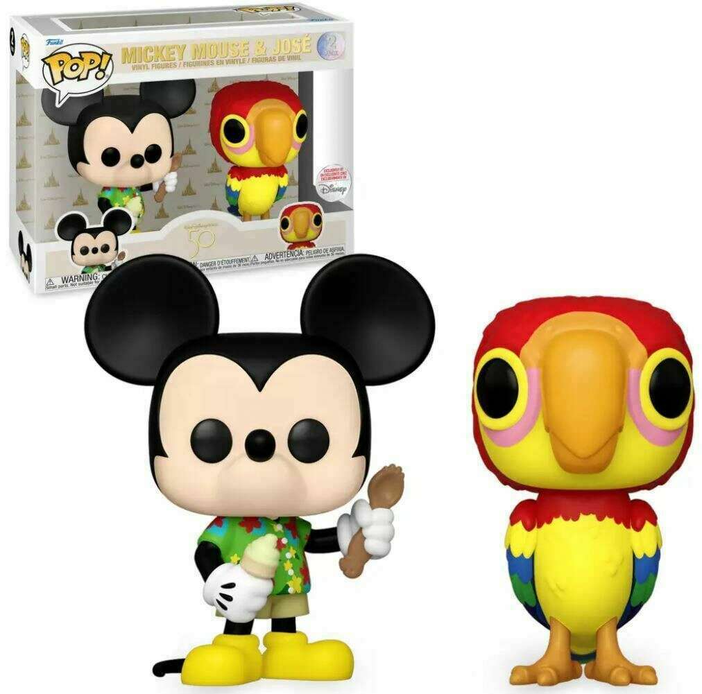 Funko POP! Disney Parks 50th 2 Pack Mickey Mouse and Jose Disney Parks Exclusive
