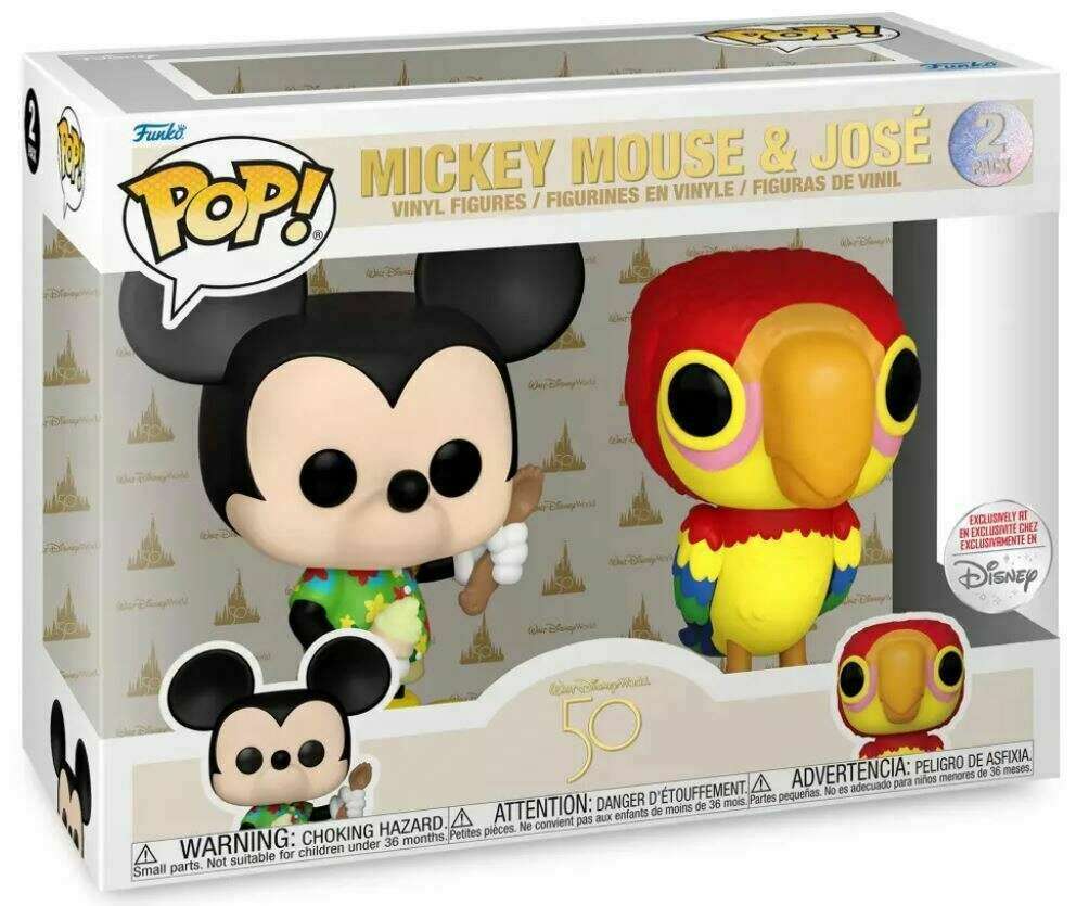 Funko POP! Disney Parks 50th 2 Pack Mickey Mouse and Jose Disney Parks Exclusive