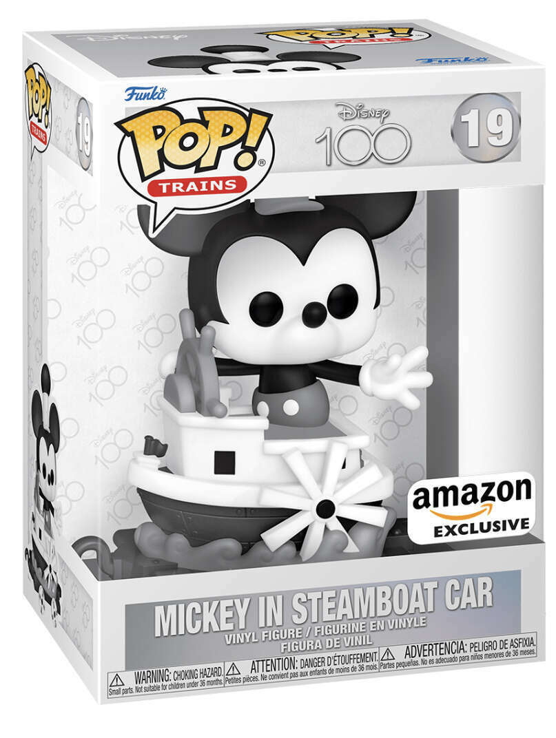 Funko POP! Disney 100 19 Mickey in Steamboat Car Amazon Exclusive