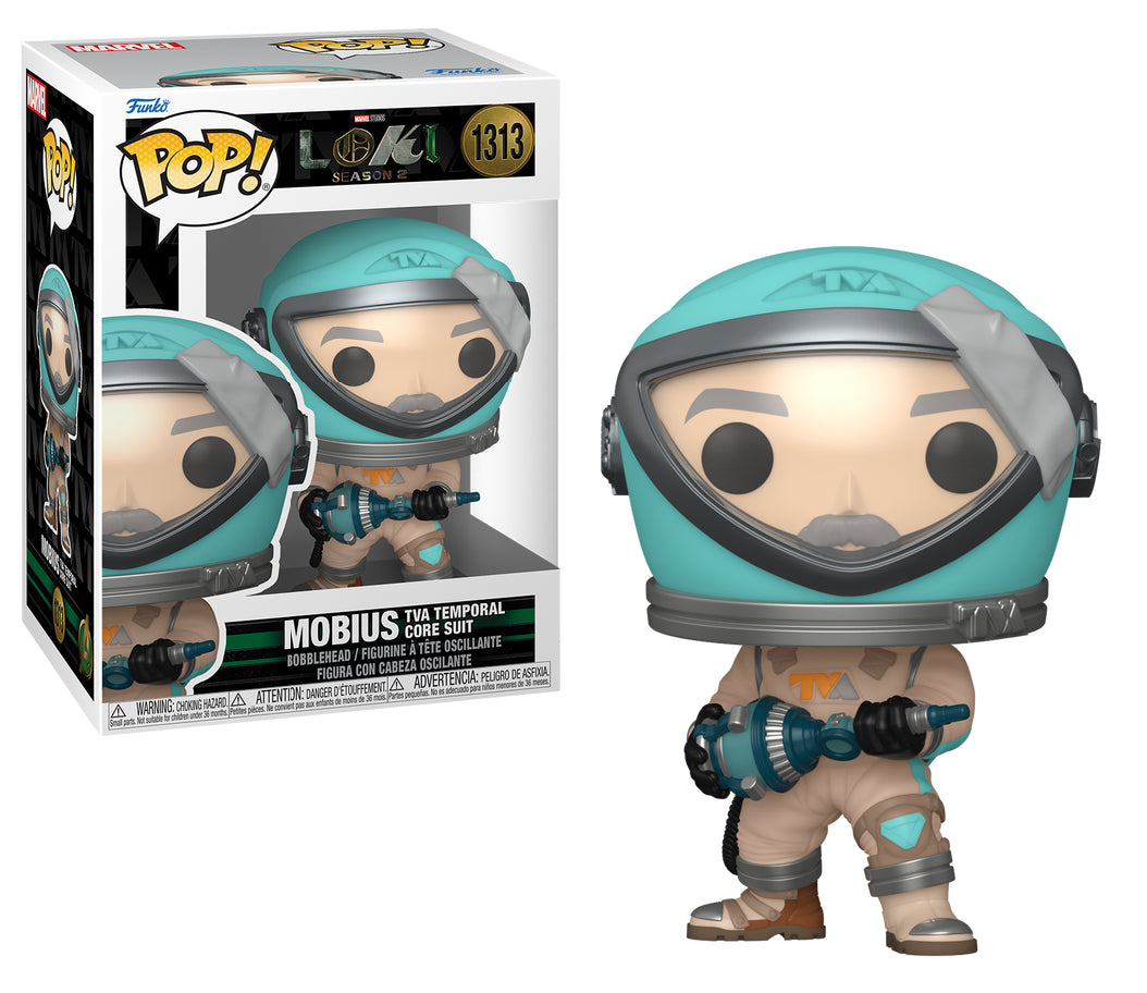 Funko POP! Marvel Studios Loki Season 2 1313 Mobius TVA Temporal Core Suit