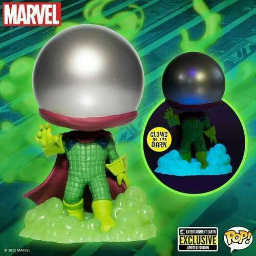 Funko POP! Marvel Comics Spider-Man 1156 Mysterio 616 Metallic & Glow-in-the-Dark Entertainment Earth Exclusive