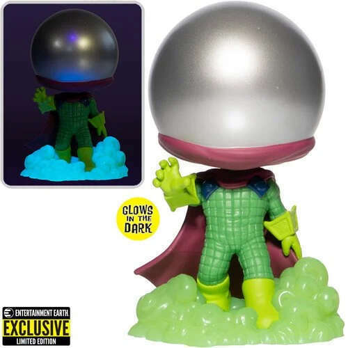 Funko POP! Marvel Comics Spider-Man 1156 Mysterio 616 Metallic & Glow-in-the-Dark Entertainment Earth Exclusive