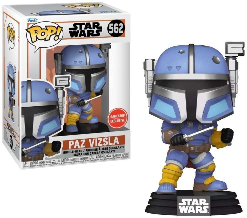 Funko POP! Star Wars The Mandalorian 562 Paz Vizsla GameStop Exclusive