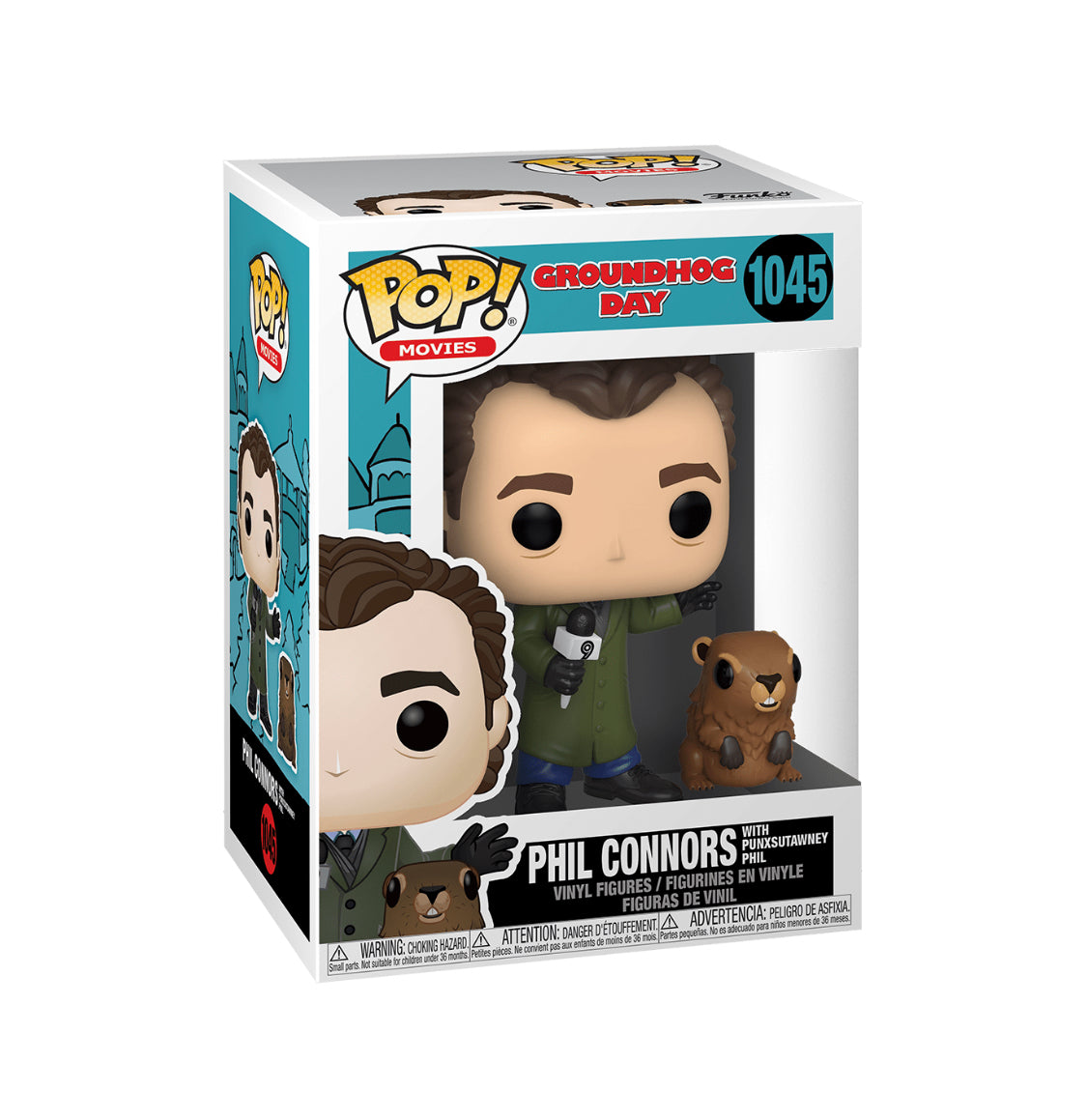 Funko POP! Movies Groundhog Day 1045 Phil Connors with Punxsutawney Phil