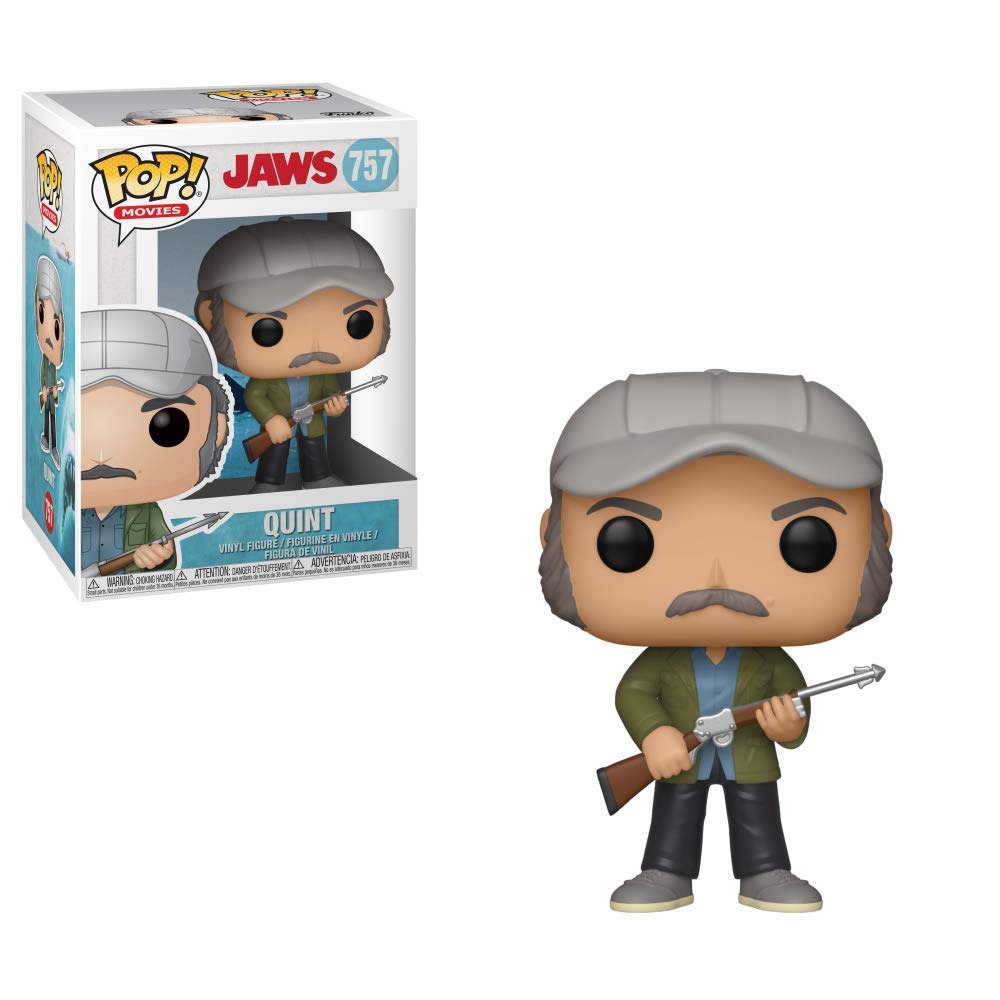 Funko POP! Movies Jaws 757 Quint Box Damage - 1/2" Tear on Back Bottom and Blunted Corner