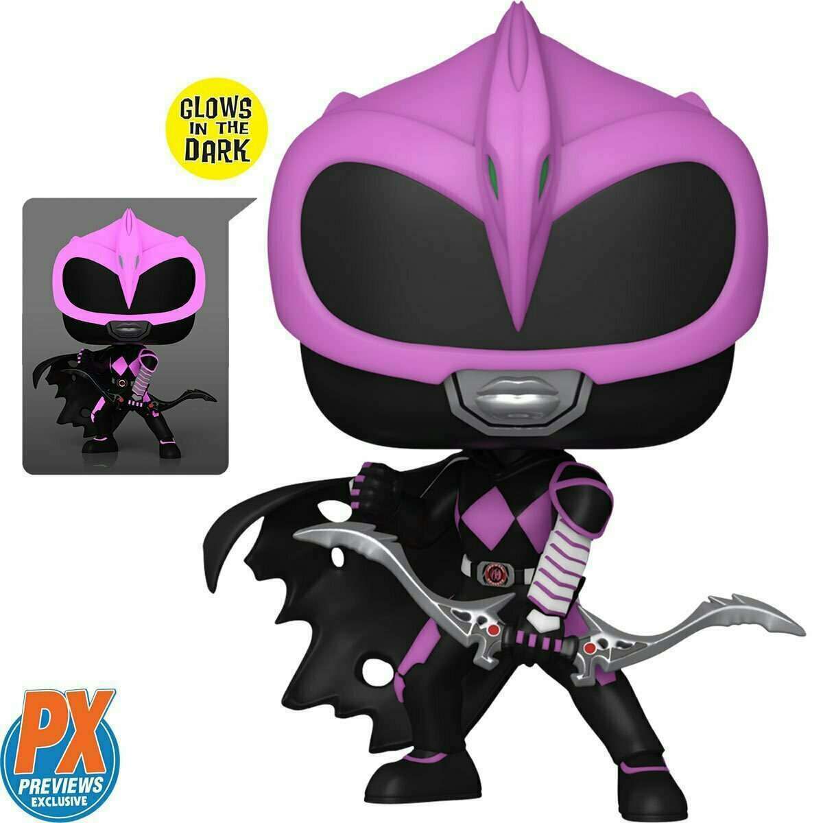 Funko POP! TV Mighty Morphin Power Rangers 1383 Ranger Slayer Glow-in-the-Dark GITD PX Exclusive