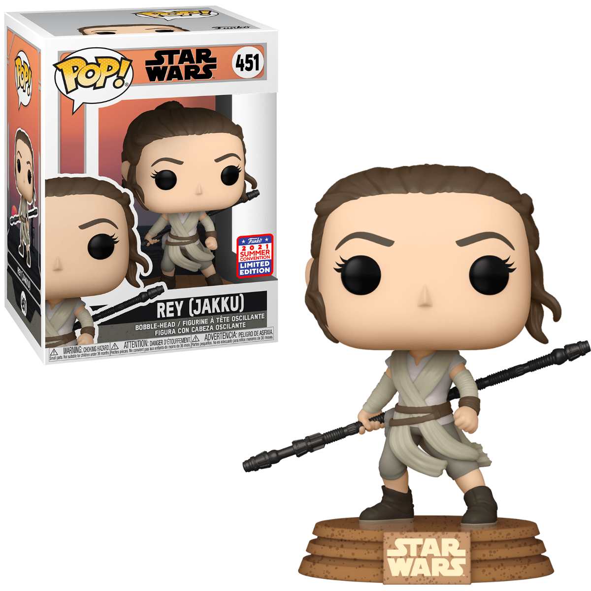 Funko POP! Star Wars: Across The Galaxy 451 Rey (Jakku) Amazon Funkon Exclusive