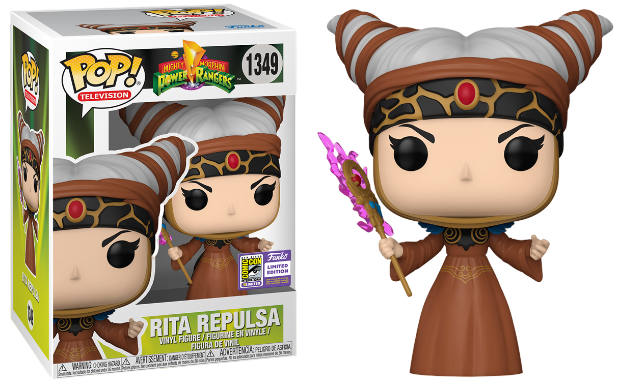 Funko POP! TV Mighty Morphin Power Rangers 1349 Rita Repulsa SDCC San Diego CC Exclusive Sticker