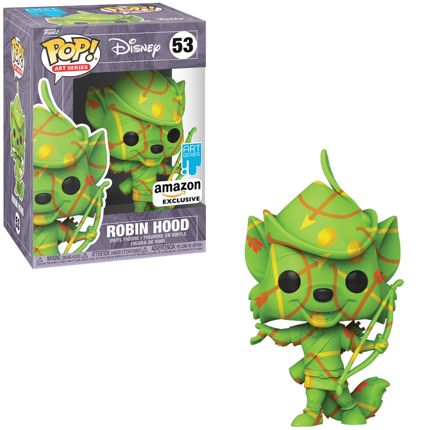 Funko Pop! Art Series Disney Treasures from The Vault 53 Robin Hood Animated Amazon Exclusive