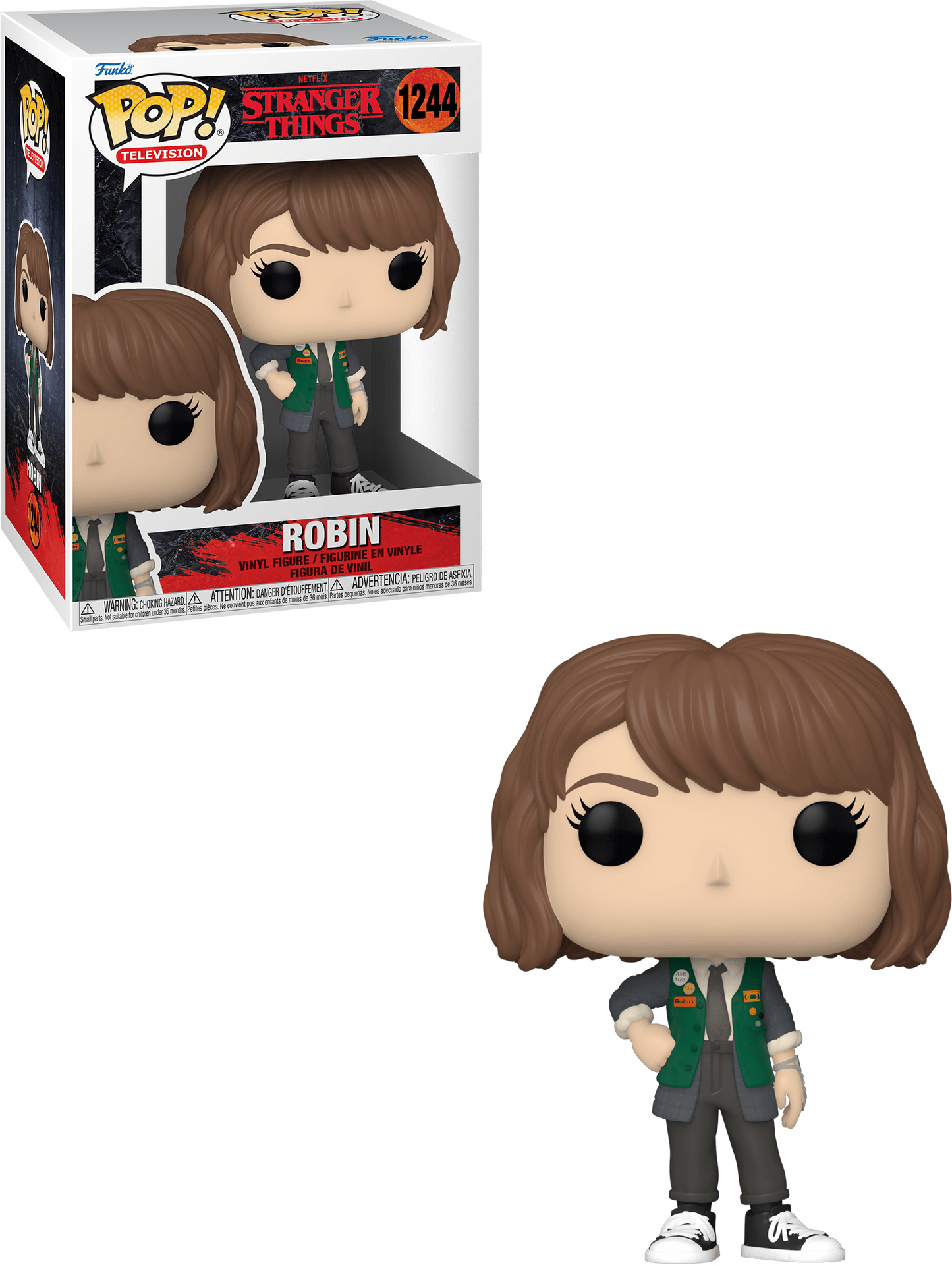 Funko POP! TV Stranger Things 1244 Robin (Family Video Uniform)