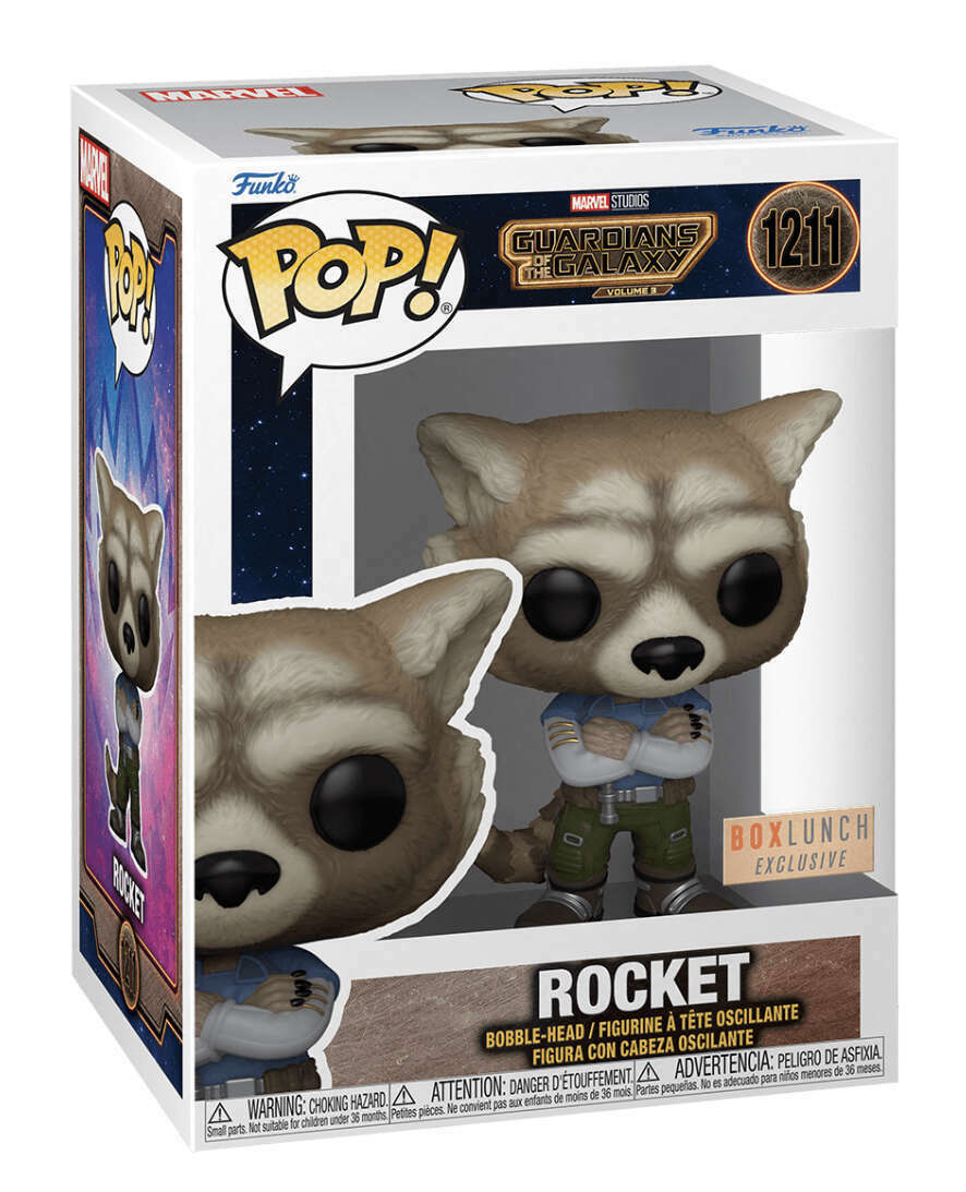 Funko POP! Marvel Guardians of the Galaxy 3 1211 Rocket Raccoon Box Lunch Exclusive