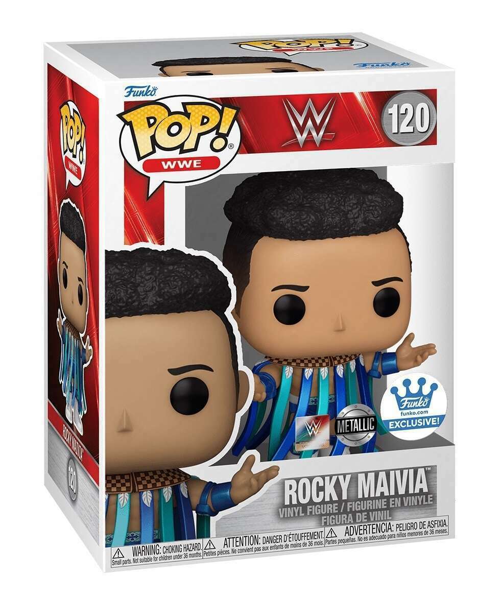 Funko POP! WWE 120 Rocky Maivia (Metallic) Funko Shop Exclusive