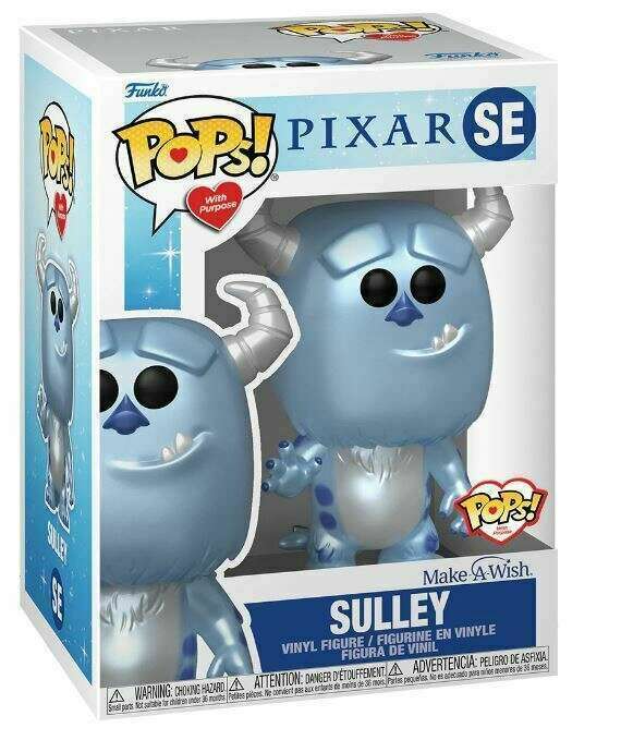 Funko POP! Disney Pixar Monsters, Inc. SE Sulley (Make-A-Wish) Blue Metallic