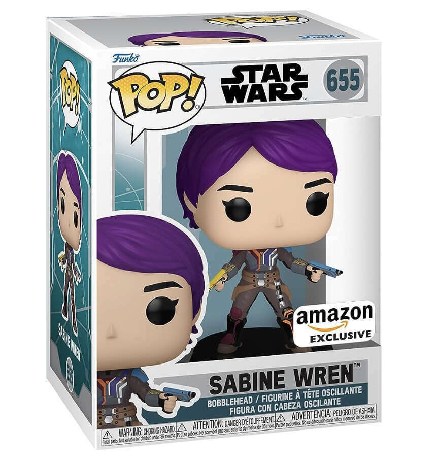 Funko POP! Star Wars Animated Rebels Ahsoka 655 Sabine Wren Amazon Exclusive