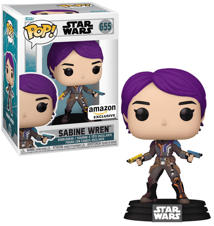 Funko POP! Star Wars Animated Rebels Ahsoka 655 Sabine Wren Amazon Exclusive