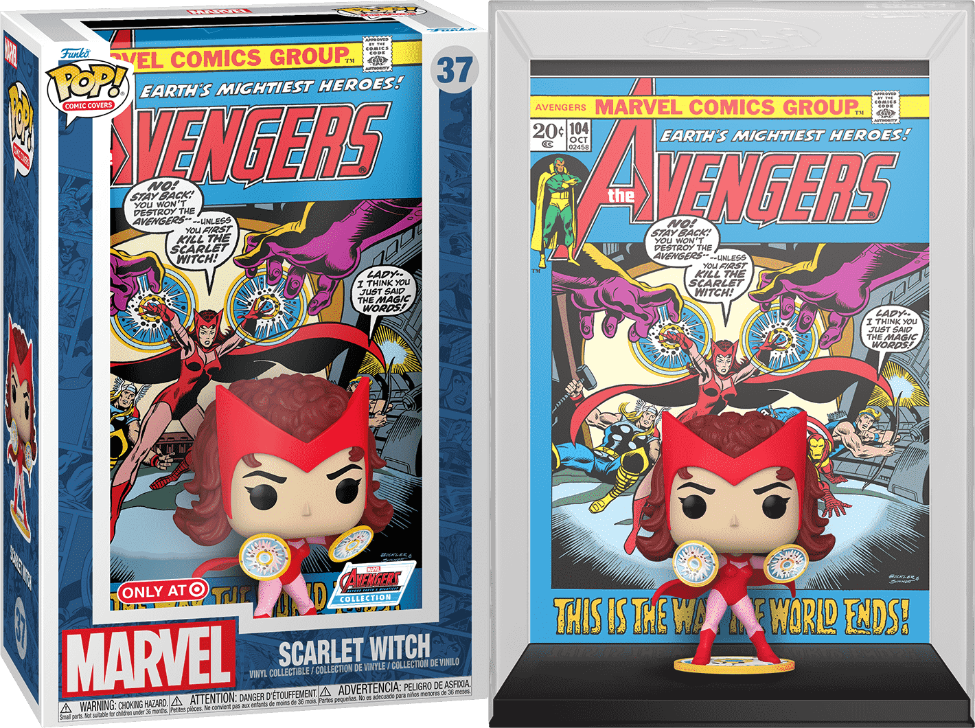 Funko POP! Comic Covers Marvel The Avengers 37 Scarlet Witch Target Exclusive