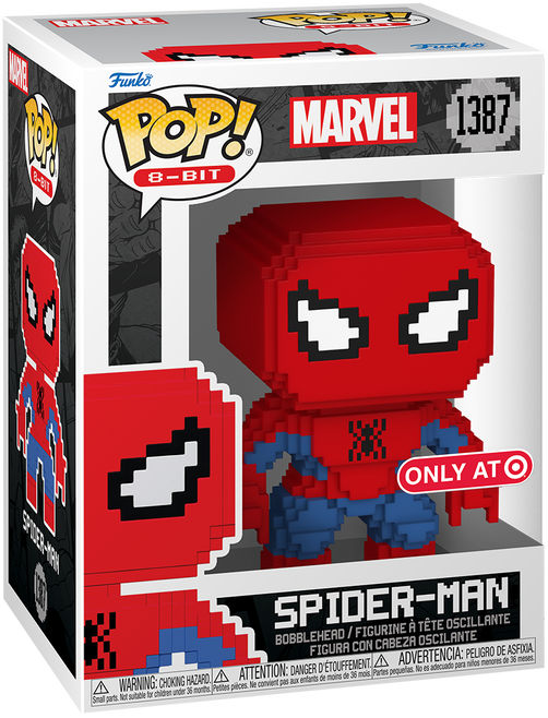 Funko POP! Marvel 8-Bit Animation Spider-Man 1387 Spider-Man Target Exclusive