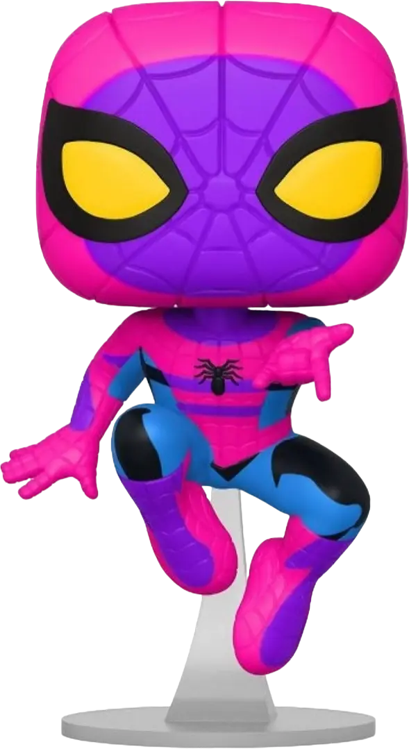 Funko POP! Marvel Spider-man 652 Spider-man Leaping Black Light Target Exclusive