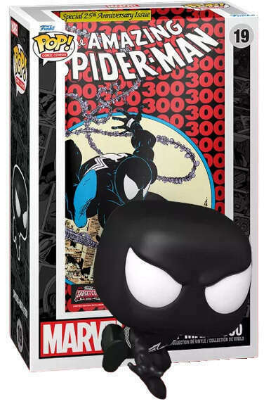 Funko POP! Comic Covers Marvel The Amazing Spider-Man #300 19 Black Suit Spider-Man (Venom 1st App.) Target Con Exclusive