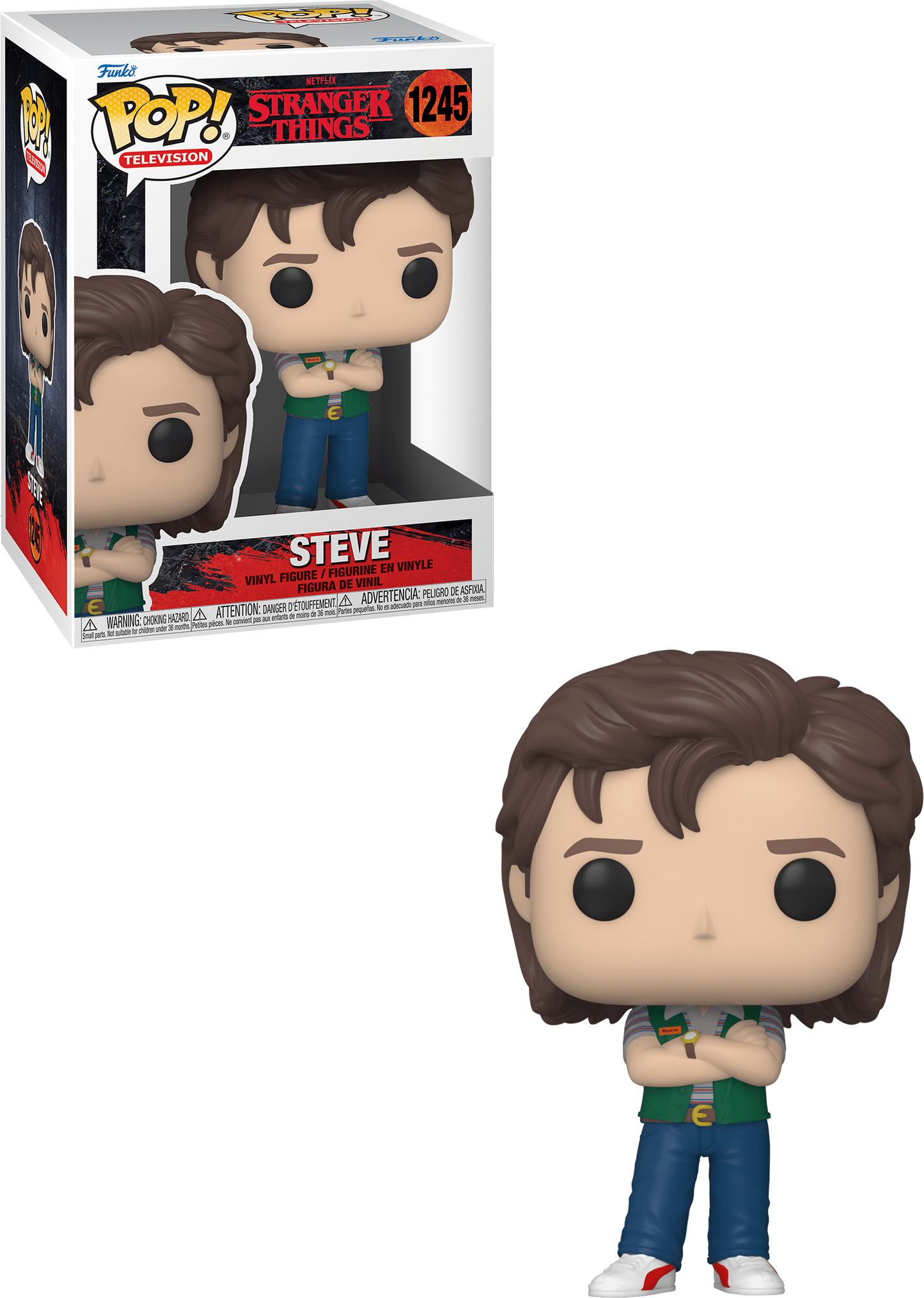 Funko POP! TV Stranger Things 1245 Steve (Family Video Uniform)