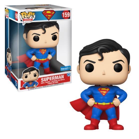 Funko POP! 10" Jumbo DC Heroes Superman 159 Superman Walmart Exclusive