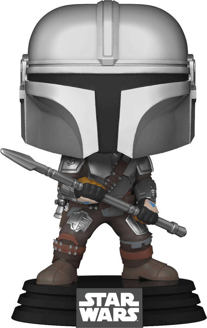 Funko POP! Star Wars The Mandalorian 479 The Mandalorian with Beskar Staff Funko Shop Exclusive